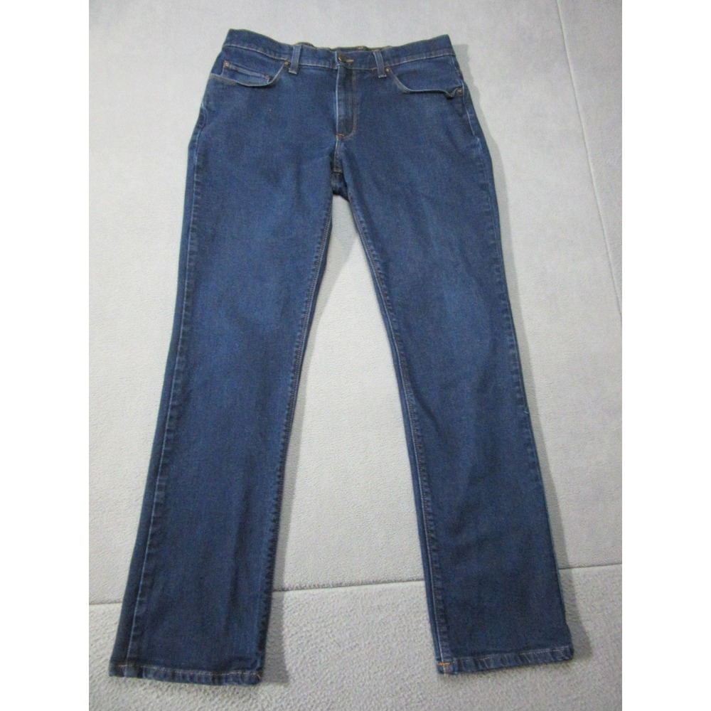Mott & Bow Jeans Mens 35x34 Blue Excellent Straight Raw Oliver Denim